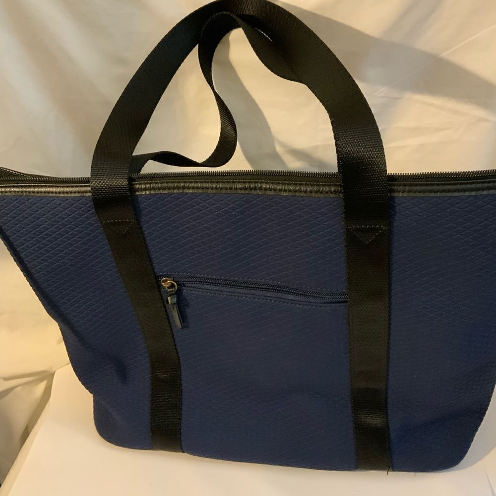 New Elliott Lucca Olvera Neoprene Tote - Blue & Black Large Laptop Bag